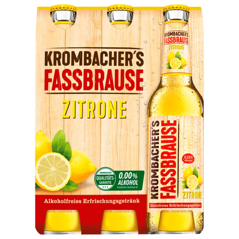 Krombacher's Fassbrause Zitrone 6x0,33l