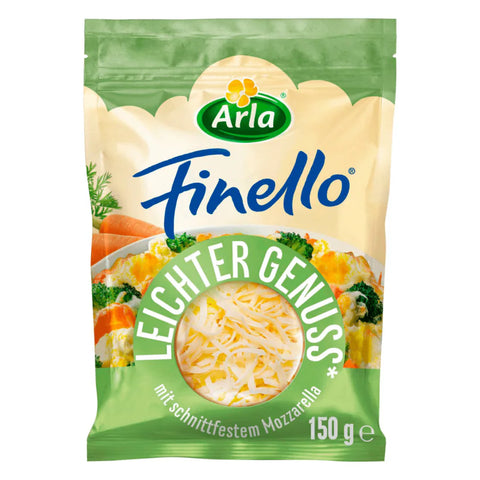 Arla Finello leichter Genuss geriebener Mozzarella 150g