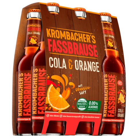 Krombacher's Fassbrause Cola Orange 6x0,33l