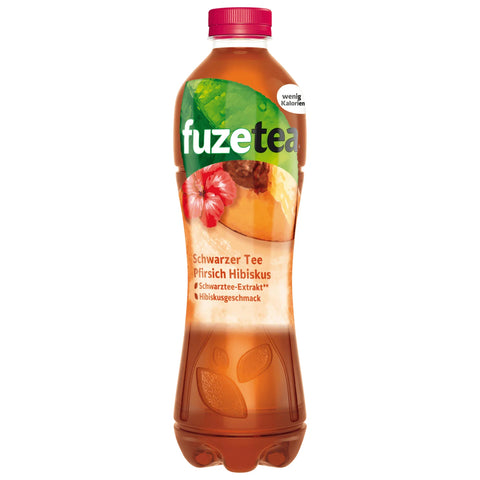 Fuze Tea Schwarzer Tee Pfirsich Hibiskus 1,25l