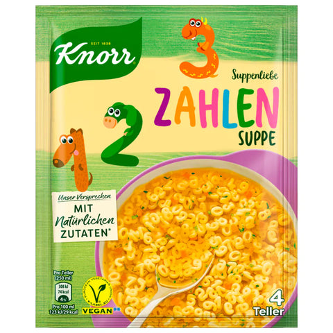 Knorr Suppenliebe Zahlen Suppe 4 Teller 84g