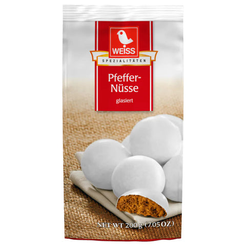 Weiss Pfeffer-Nüsse glasiert 200g