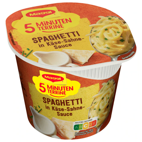 Maggi 5 Minuten Terrine Spaghetti in Käse-Sahne-Sauce 62g