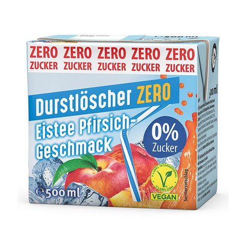 Durstlöscher Eistee Pfirsich Zero Tetra 0,5l