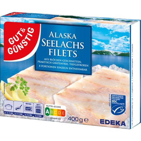 G&G Alaska-Seelachsfilets 400g