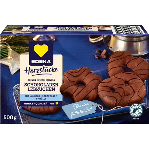 Edeka Lebkuchen Herzen/Sterne/Brezeln VM 500g