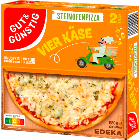 G&G Steinofenpizza 4 Käse 2x340g