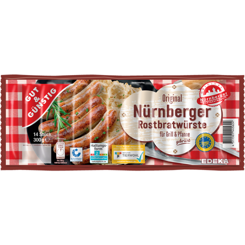 G&G Nürnberger Rostbratwürste 300g