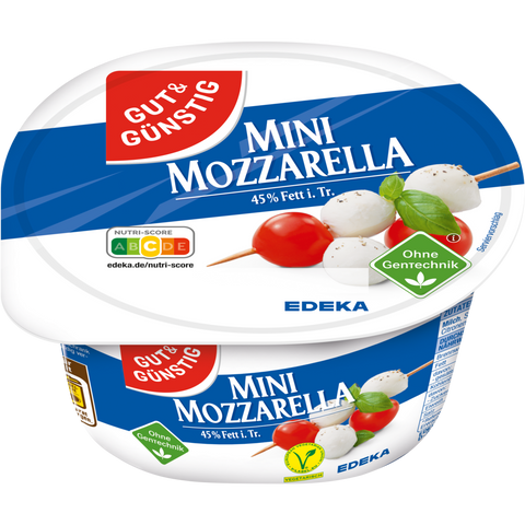 G&G Mozzarella mini 45% ohne Gentechnik 250g