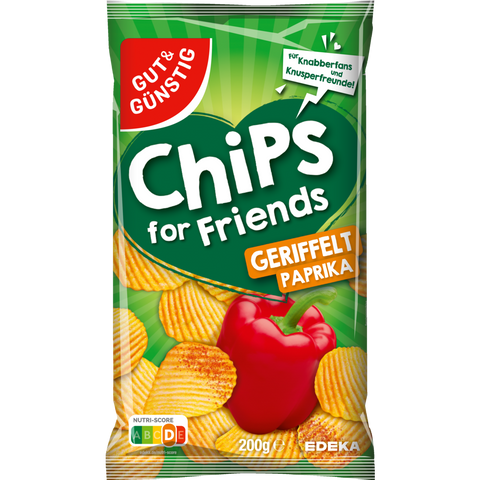 G&G Riffelchips Paprika 200g