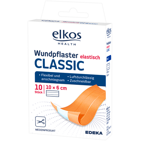 Elkos Wundpflaster Elastisch 10er