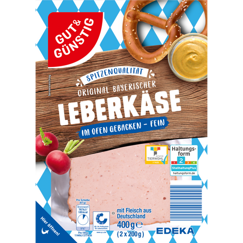 (MHD 25.11.) G&G Bayr. Leberkäse 400g