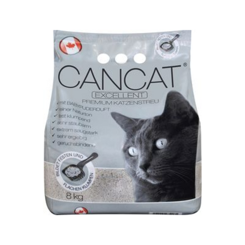 Cancat Premium Katzenstreu Excellent mit Babypuderduft 8kg