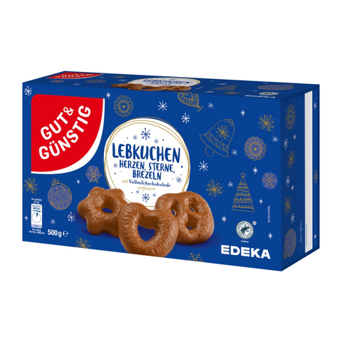 G&G Lebkuchen Herzen/Sterne/Brezeln VM 500g