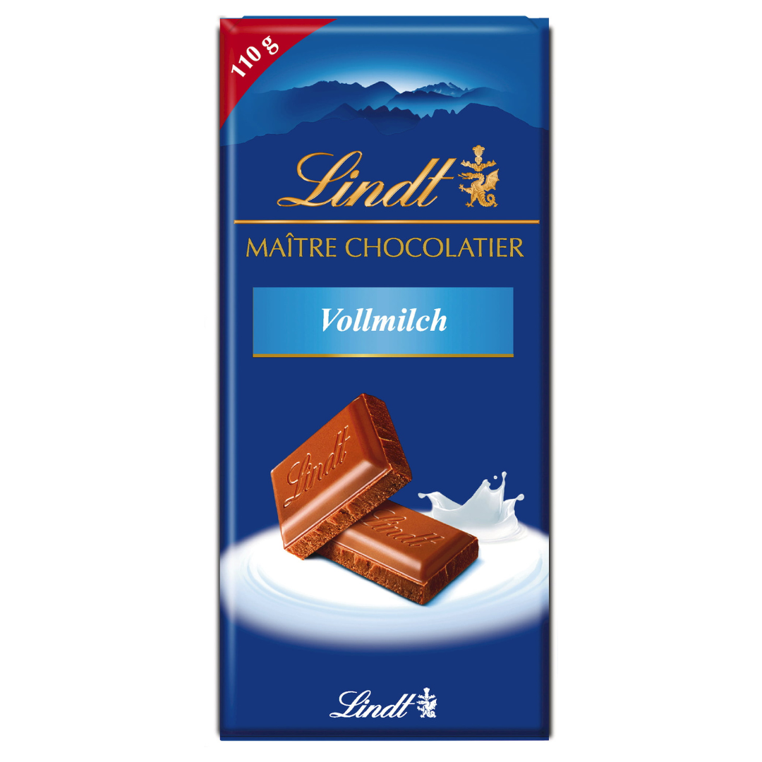 Lindt Maitre Chocolatier Vollmilch Tafel 110g Bringit 4669