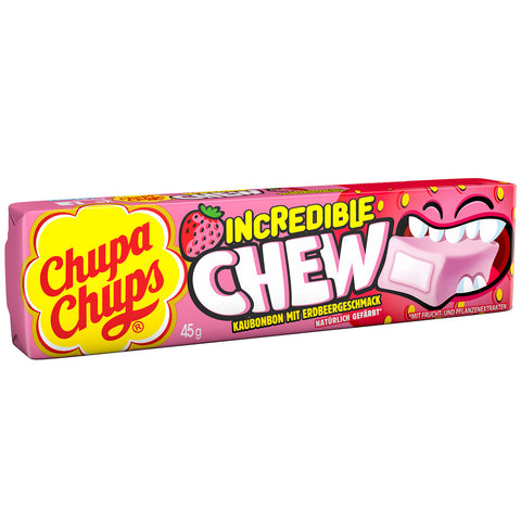 Chupa Chups Incredible Chew Erdbeere 45g