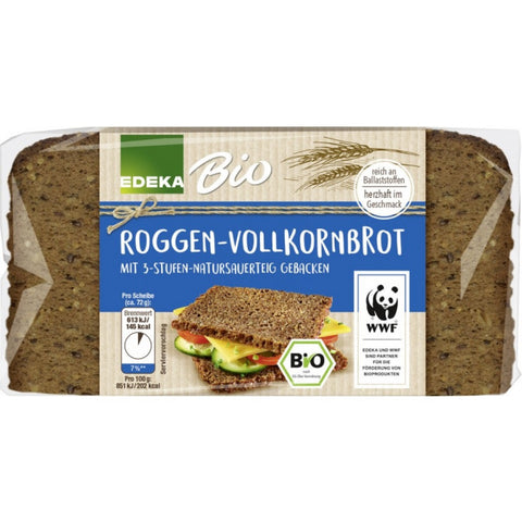 EDEKA Bio Roggen Vollkornbrot 500G