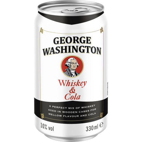 George Washington Whiskey Cola 10% 0,33l