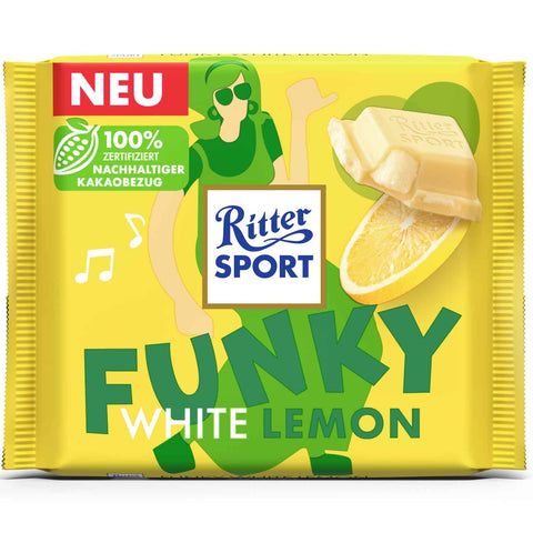 Ritter Sport 100g White Lemon
