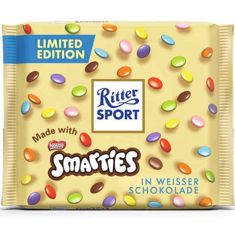 Ritter Sport 100g Smarties Weiße Tafel