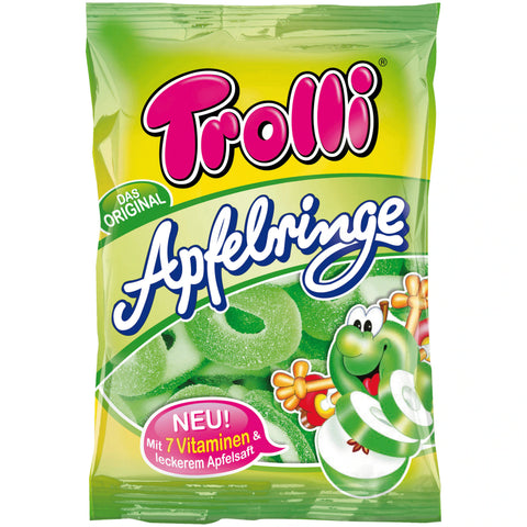 Trolli Gummibonbon Apfelringe 150g