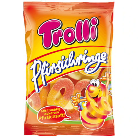 Trolli Gummibonbon Pfirsichringe 150g