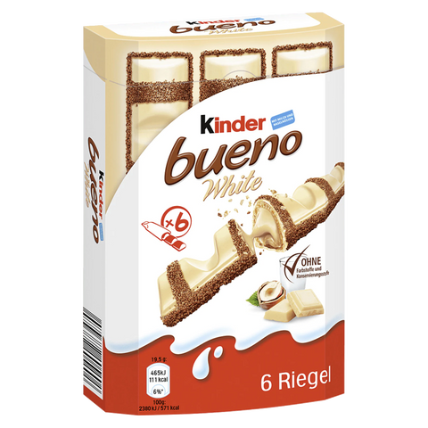 Ferrero kinder Bueno 6er White 117g