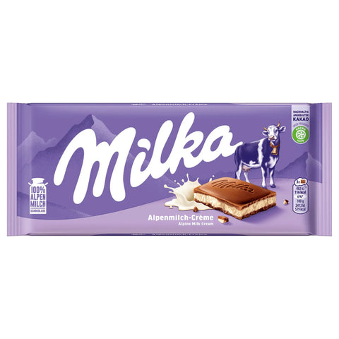 Milka Schokolade Alpenmilchcreme 100g