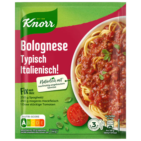 Knorr Fix Bolognese Typisch Italienisch 3 Portionen 42g