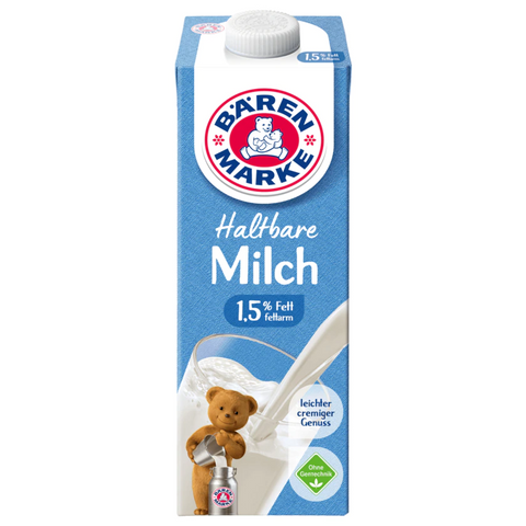 Bärenmarke Die haltbare Alpenmilch 1,5% 1l