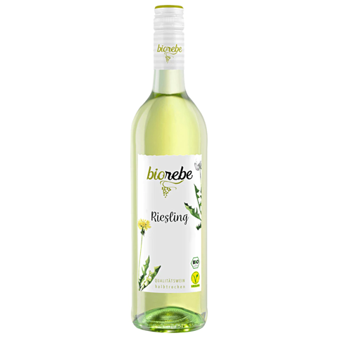 Biorebe Weißwein Riesling Bio vegan halbtrocken 0,75l