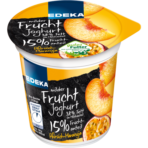 Fruchtjoghurt 3,8% Fett Pfirsich-Maracuja 150g