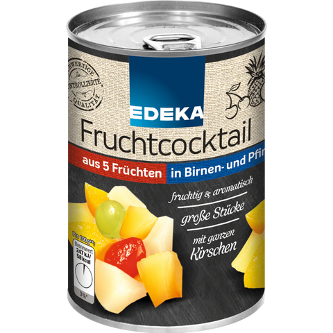 EDEKA Fruchtcocktail in Birnen/Pfirsichsaft 410g