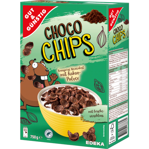 G&G Choco Chips 2x375g
