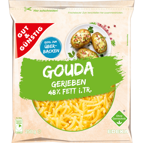 G&G Gouda gerieben 45% 250g o. Gen.