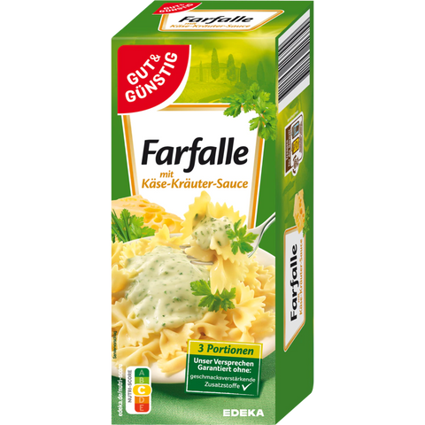 G&G Farfalle Käse Kräuter Sauce 266g