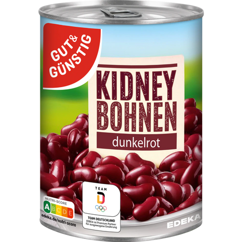 G&G Rote Kidneybohnen dunkelrot 400g