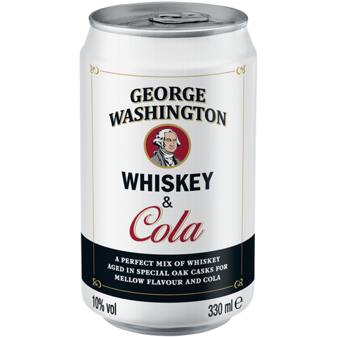 George Washington Whiskey Cola 10% vol. 0,33 l